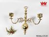 Cặp chân nến gắn tường bằng đồng 2 nhánh.