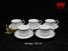 Bộ 5 set tách và đĩa đế Platinum Crown Mikasa China L3428.