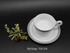 Bộ 5 set tách và đĩa đế Platinum Crown Mikasa China L3428.
