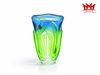 Bình thủy tinh nghệ thuật Mikasa Royal Symphony màu xanh lá.
