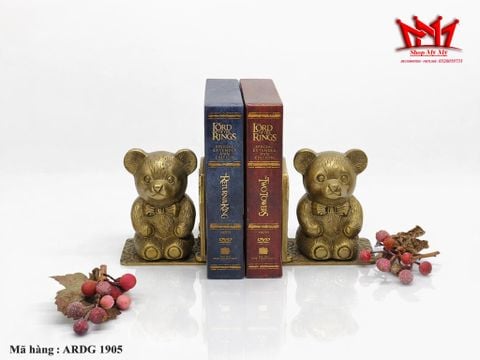  BỘ CHẶN SÁCH GẤU ĐỒNG VINTAGE – GÓI TRỌN NGHỆ THUẬT VÀO KHÔNG GIAN ĐỌC 
