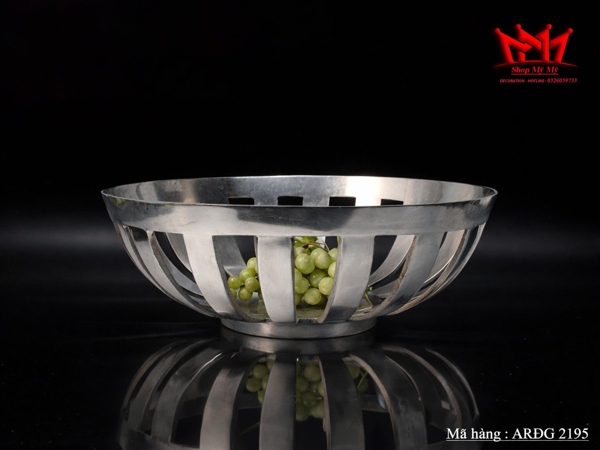 Rổ Nhôm Trang Trí Hiện Đại Mã ARĐG 2195 – Điểm Nhấn Tinh Tế Cho Không Gian Sống