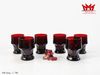 Bộ 14 Ly Thủy Tinh Nghệ Thuật L 786 – Sắc Đỏ Ruby Quyền Quý & Sang Trọng
