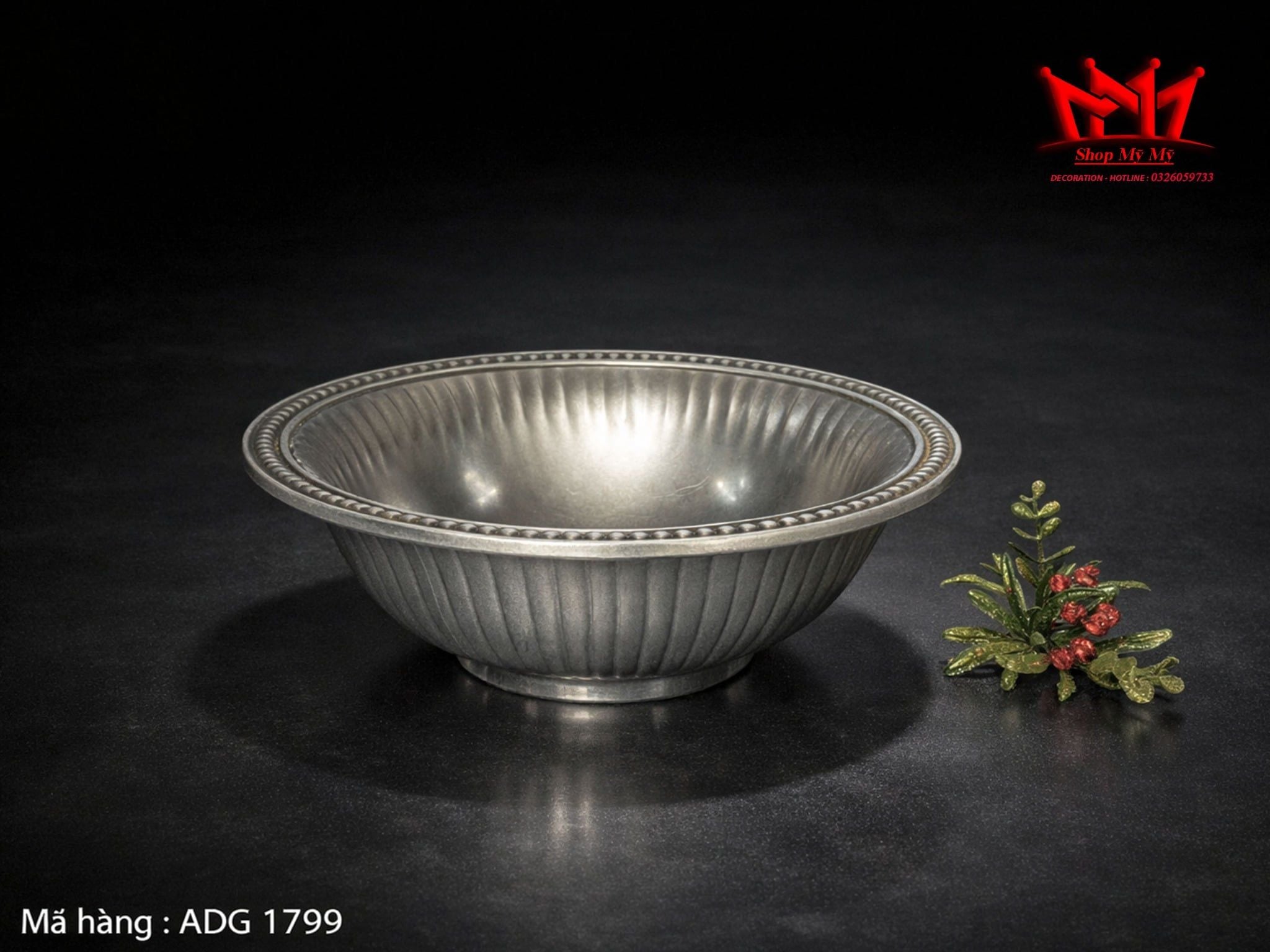 THỐ NHÔM ĐÚC KHÍA MÚI CỔ ĐIỂN  (ARDG 1799)