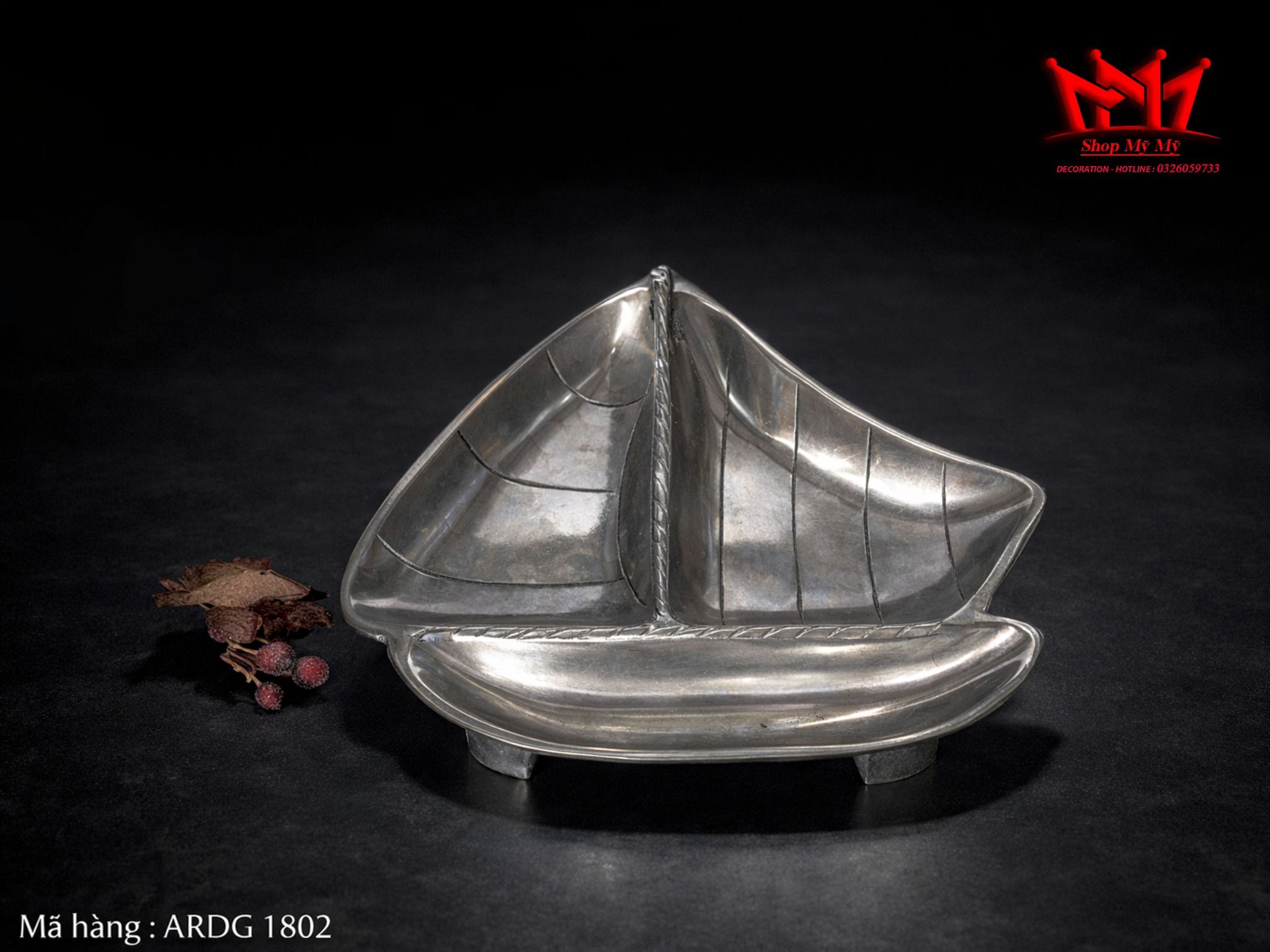 KHAY NHÔM ĐÚC HÌNH THUYỀN BUỒM (ARDG 1802)