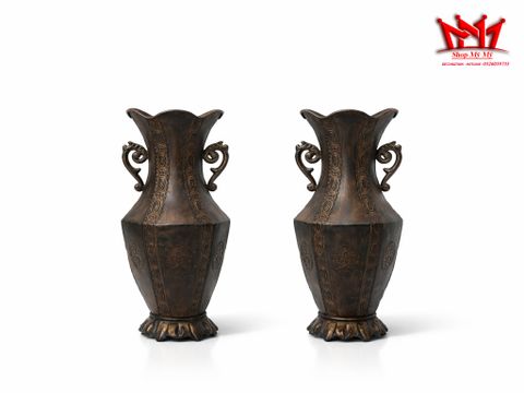  CẶP BÌNH HOA SẮT CỔ ĐIỂN BĐG 649 - NÉT HOÀI CỔ TRẦM MẶC 