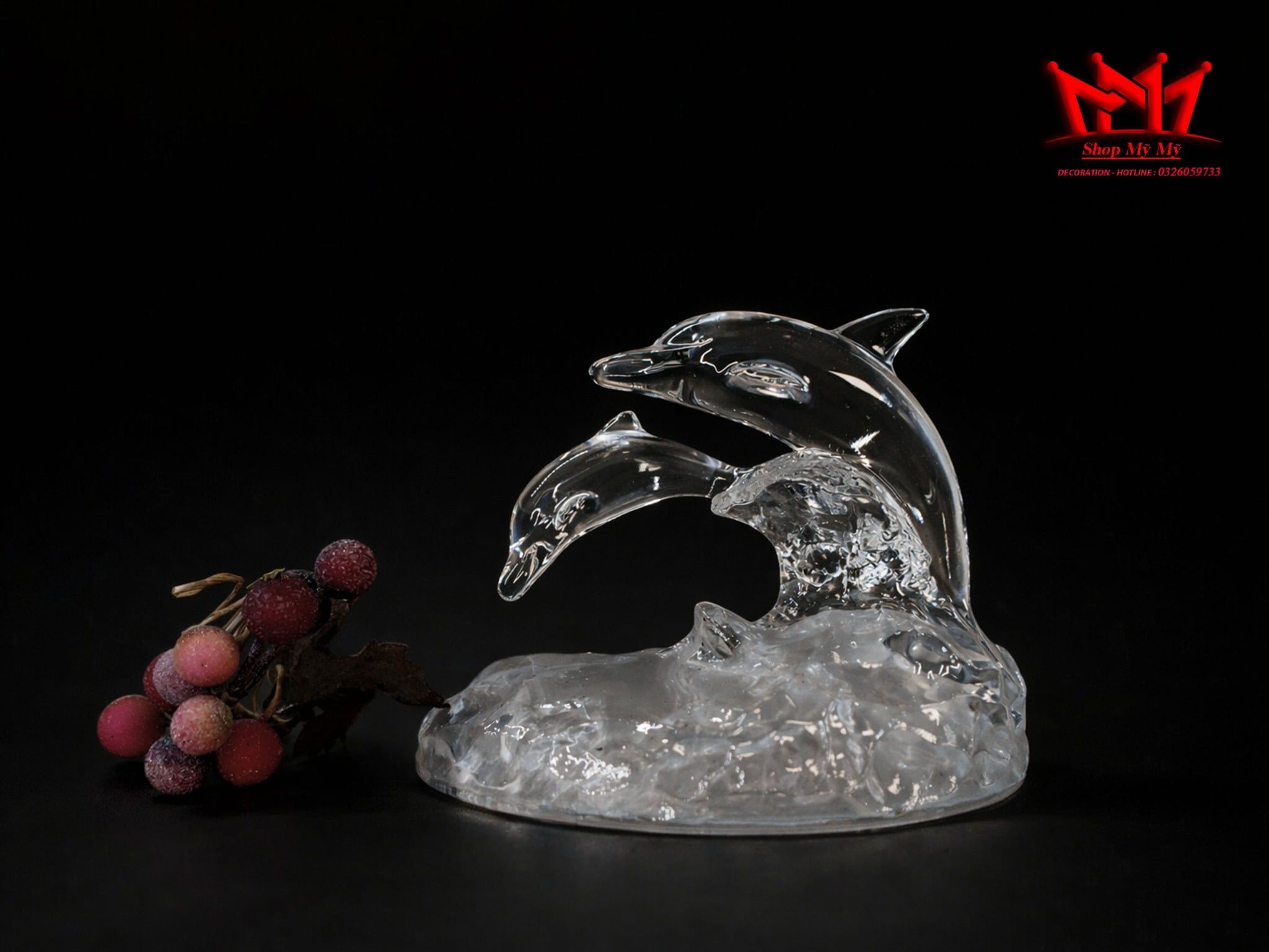 TƯỢNG CÁ HEO THỦY TINH CRISTAL D'ARQUES (PHÁP) – SỰ BÌNH AN VÀ TINH KHÔI