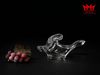 Đĩa thủy tinh nghệ thuật/ Art trang trí hình chim bồ câu thổi thủ công.