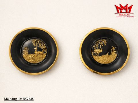  CẶP ĐĨA ĐỒNG NGHỆ THUẬT HÌNH HƯƠU – VẺ ĐẸP TỪ ANH QUỐC 