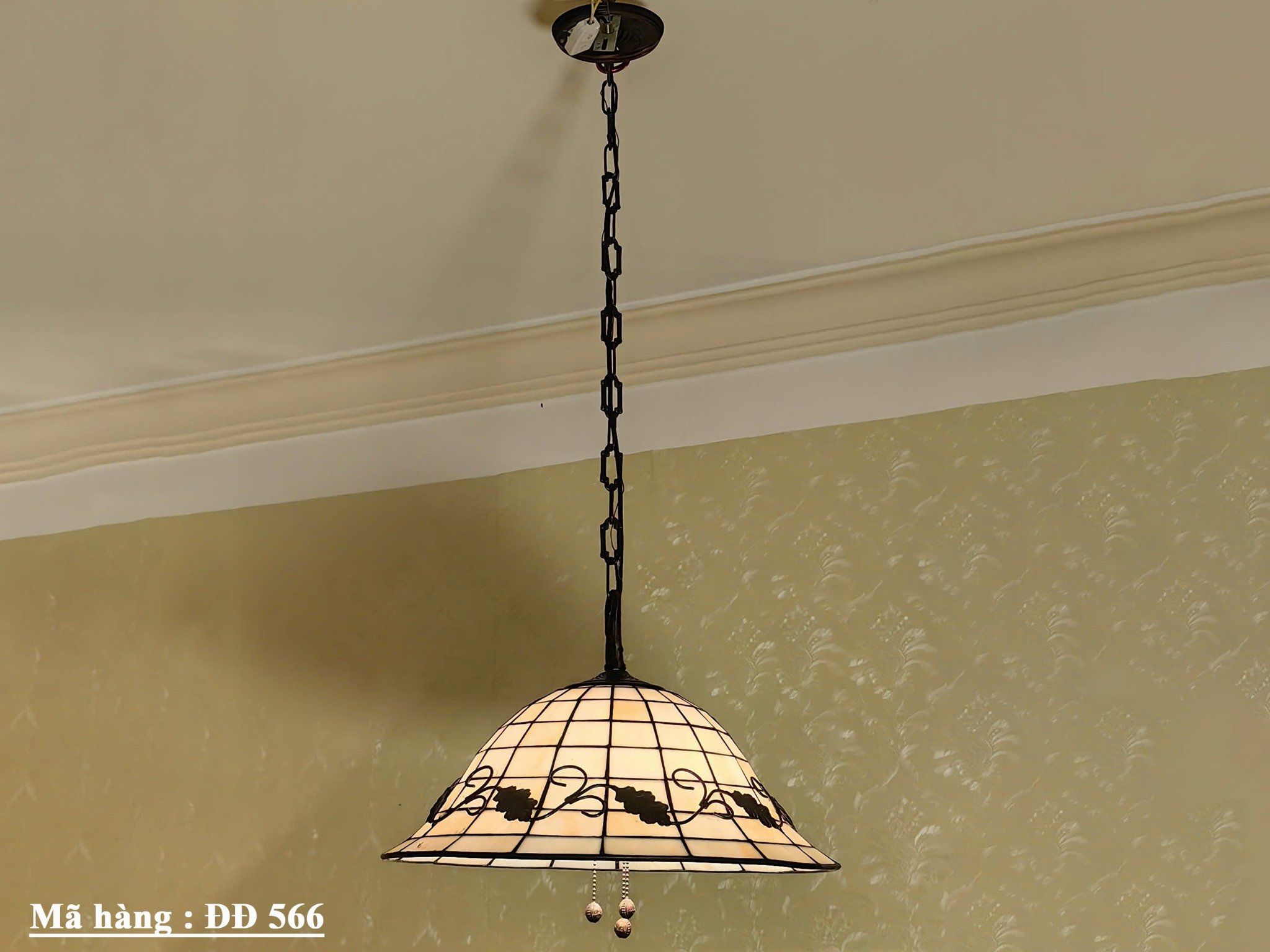 Đèn treo hình nón họa tiết cổ điển 3 bóng đèn