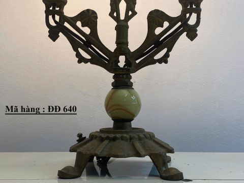  Đèn để bàn cổ điển 2 nhánh bằng đồng 