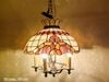 Đèn tiffany chuẩn xưa nhập từ Mỹ. có 5 nhánh khung bằng đồng.