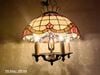 Đèn tiffany chuẩn xưa nhập từ Mỹ. có 5 nhánh khung bằng đồng.
