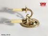 ĐÈN TƯỜNG ĐỒNG TAY NẾN ĐÔI ĐẾ OVAL