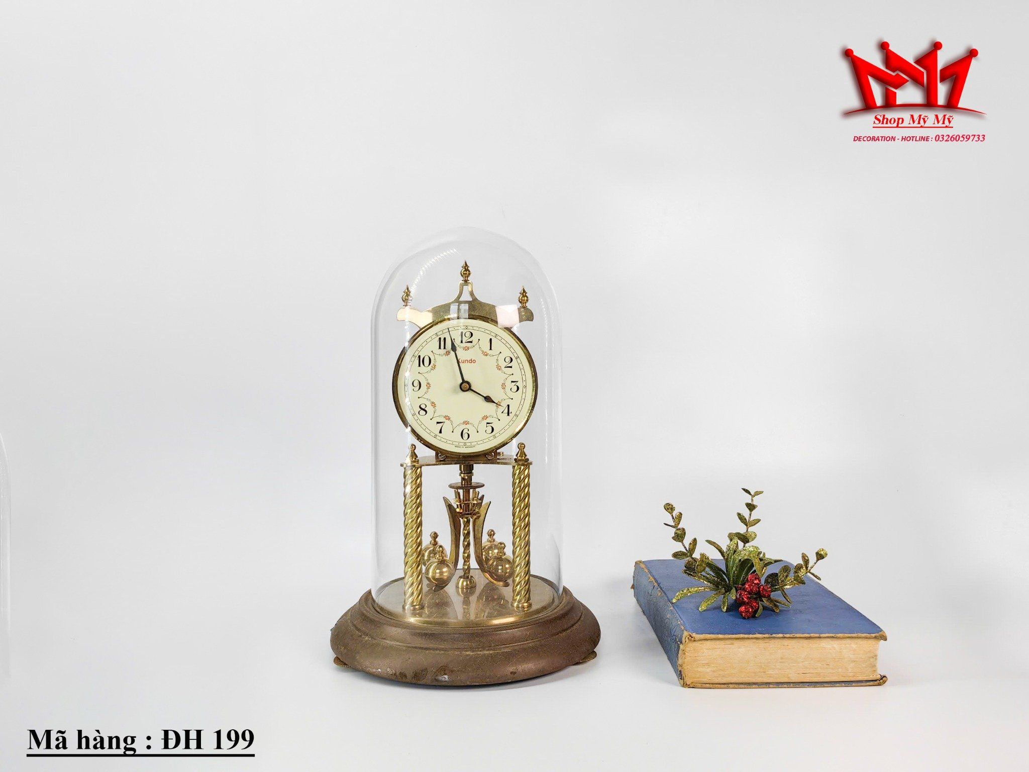 Đồng hồ úp ly lên dây để bàn