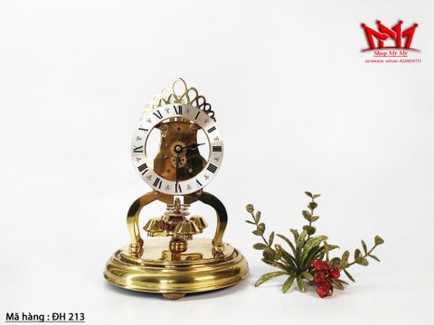  Đồng hồ úp ly lên dây để bàn bằng đồng của Đức 