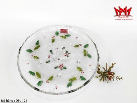  Đĩa thủy tinh tròn Mikasa Celebrations Winter Forest dùng cho ngày lễ 