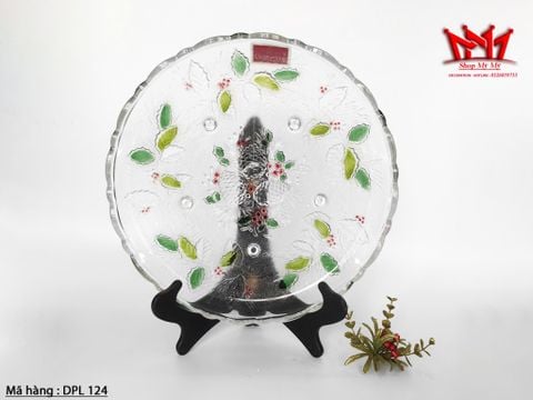  Đĩa thủy tinh tròn Mikasa Celebrations Winter Forest dùng cho ngày lễ 