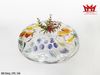 SANG TRỌNG & TIỆN DỤNG – KHAY MỨT / ĐĨA CHIA NGĂN THỦY TINH NGHỆ THUẬT HOA QUẢ