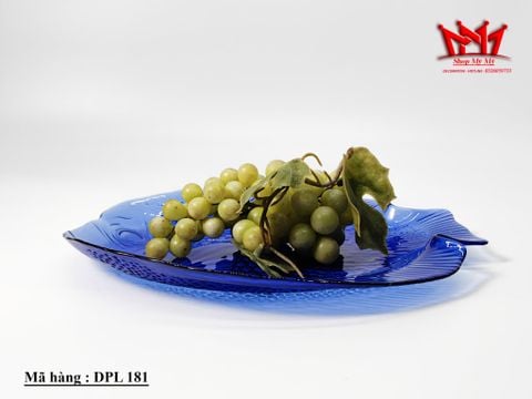  Bộ 4 Dĩa Thủy Tinh Xanh Hình Con Cá Arcoroc Pháp (Mã: DPL 181) 
