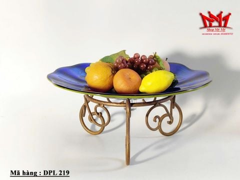  ĐĨA TRÁI CÂY THỦY TINH NGHỆ THUẬT (DPL 219) 