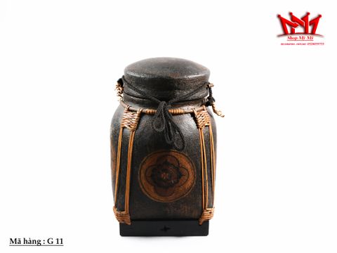  Hũ Tre Nứa Đan Thủ Công Có Nắp Đậy Cổ Điển - Mã G 11 
