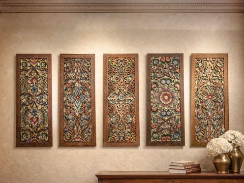  TRANH GỖ ĐIÊU KHẮC ĐA SẮC THÁI LAN 