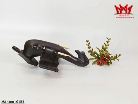  BỘ 3 ĐẦU VOI GỖ TREO TƯỜNG – MÃ G 553 