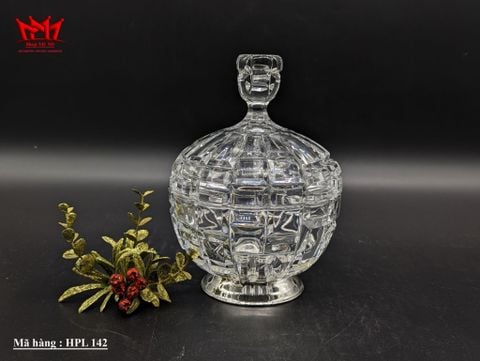  Hũ pha lê trong suốt - Đựng mứt, bánh kẹo  (HPL 142) 