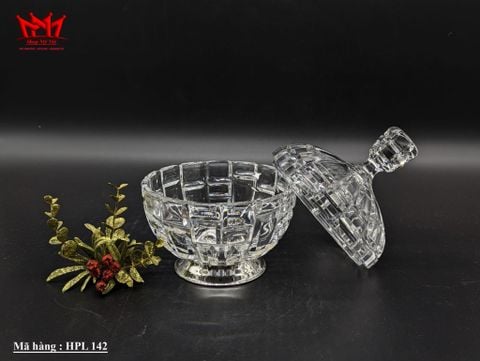  Hũ pha lê trong suốt - Đựng mứt, bánh kẹo  (HPL 142) 
