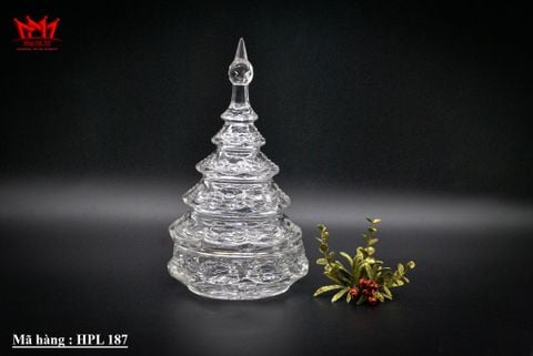  HŨ ĐỰNG KẸO HÌNH CÂY THÔNG NOEL PHA LÊ FIFTH AVENUE 