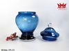 Hủ Thủy Tinh Trang Trí Có Nắp Màu Xanh HPL 251