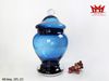 Hủ Thủy Tinh Trang Trí Có Nắp Màu Xanh HPL 251