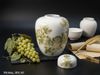 Hủ sứ họa tiết màu xanh lá ( HSS 162 )