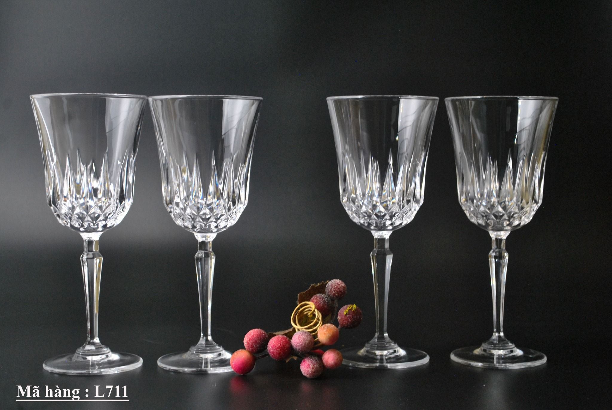 Bộ 4 ly pha lê Elite by TOSCANY . USA