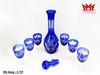 Bộ bình đựng rượu Bohemian xanh Cobalt