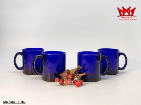  Bộ 4 ly thủy tinh xanh đậm (L 767) 