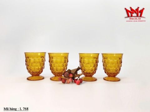  Bộ 5 ly thủy tinh màu hổ phách (L 768) 