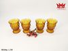 Bộ 5 ly thủy tinh màu hổ phách (L 768)