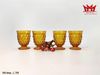 Bộ 5 ly thủy tinh màu hổ phách (L 768)