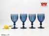 Bộ 4 Ly Thủy Tinh Nghệ Thuật L 775 – Sắc Xanh Sapphire Quyền Quý