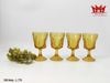 Bộ 4 Ly Thủy Tinh Nghệ Thuật L 776 – Sắc Hổ Phách Ấm Áp & Cổ Điển