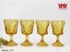 Bộ 4 Ly Thủy Tinh Nghệ Thuật L 776 – Sắc Hổ Phách Ấm Áp & Cổ Điển