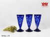 Bộ 3 Ly Thủy Tinh Nghệ Thuật L 781 – Tuyệt Tác Blue Murano Đầy Mê Hoặc
