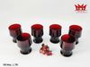 Bộ 14 Ly Thủy Tinh Nghệ Thuật L 786 – Sắc Đỏ Ruby Quyền Quý & Sang Trọng