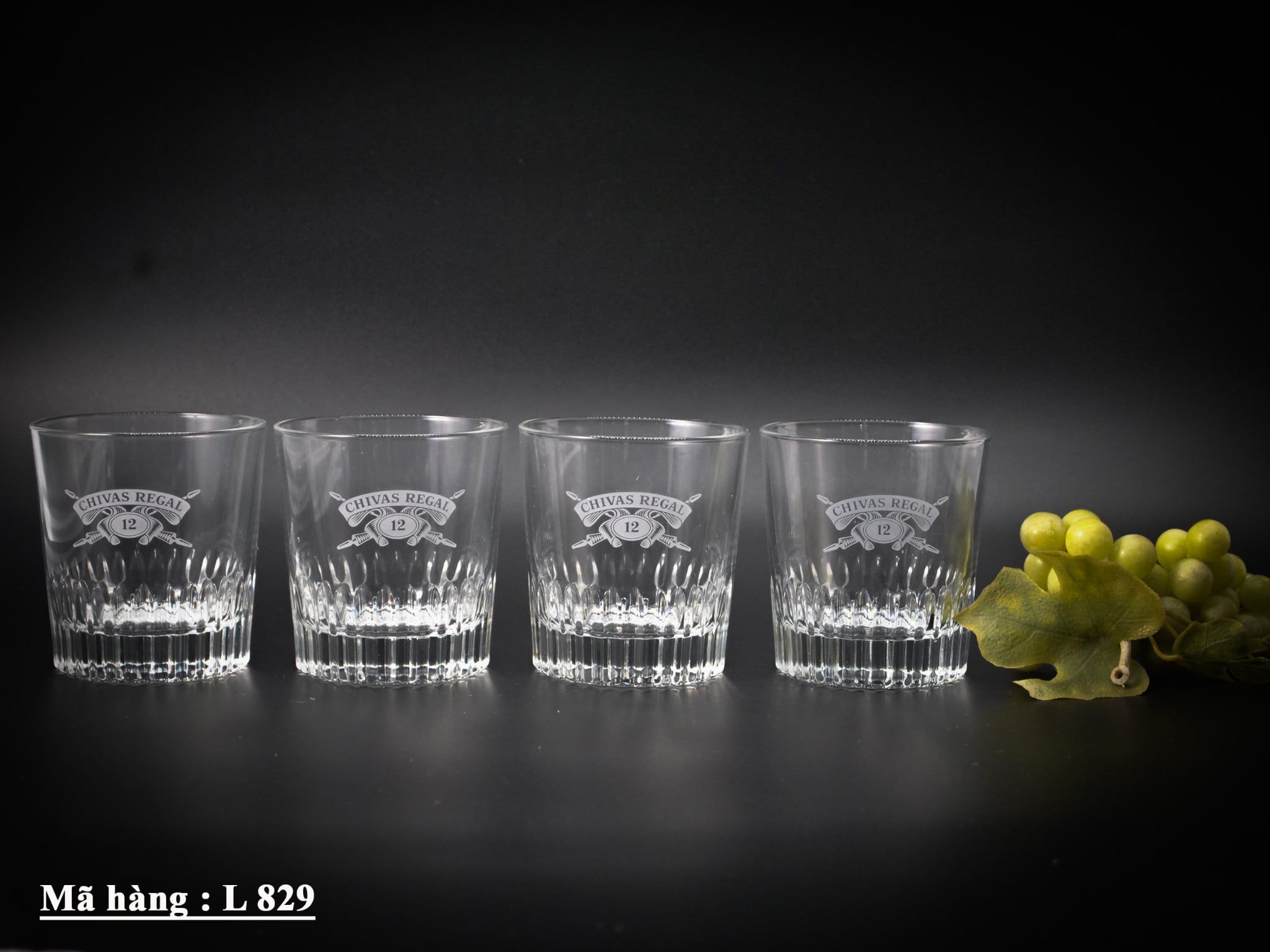 BỘ 4 LY THỦY TINH CHIVAS REGAL 12 – PHONG CÁCH VINTAGE