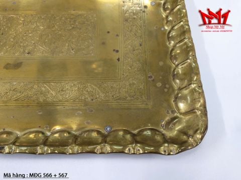  KHAY ĐỒNG ĐẠI ( DÀNH CHO BÀN TIỆC DÀI  MĐG 566) 