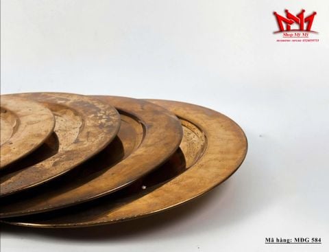 Bộ 4 đĩa ăn bằng đồng– Sang Trọng & cổ điển 