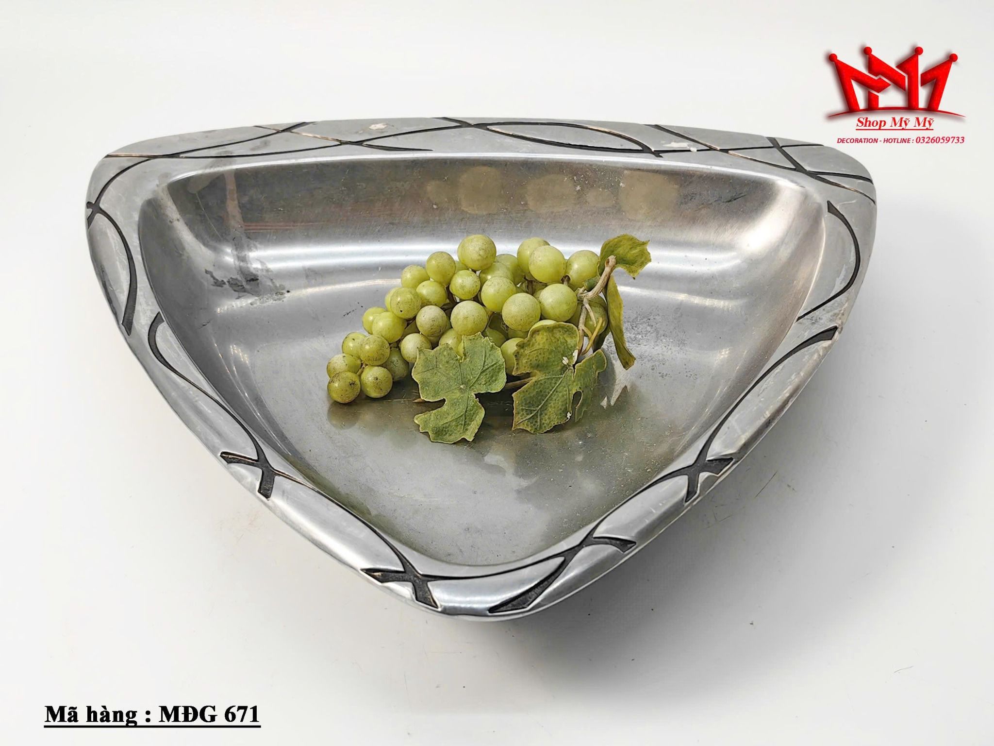 KHAY NHÔM TAM GIÁC LENOX (MDG 671)