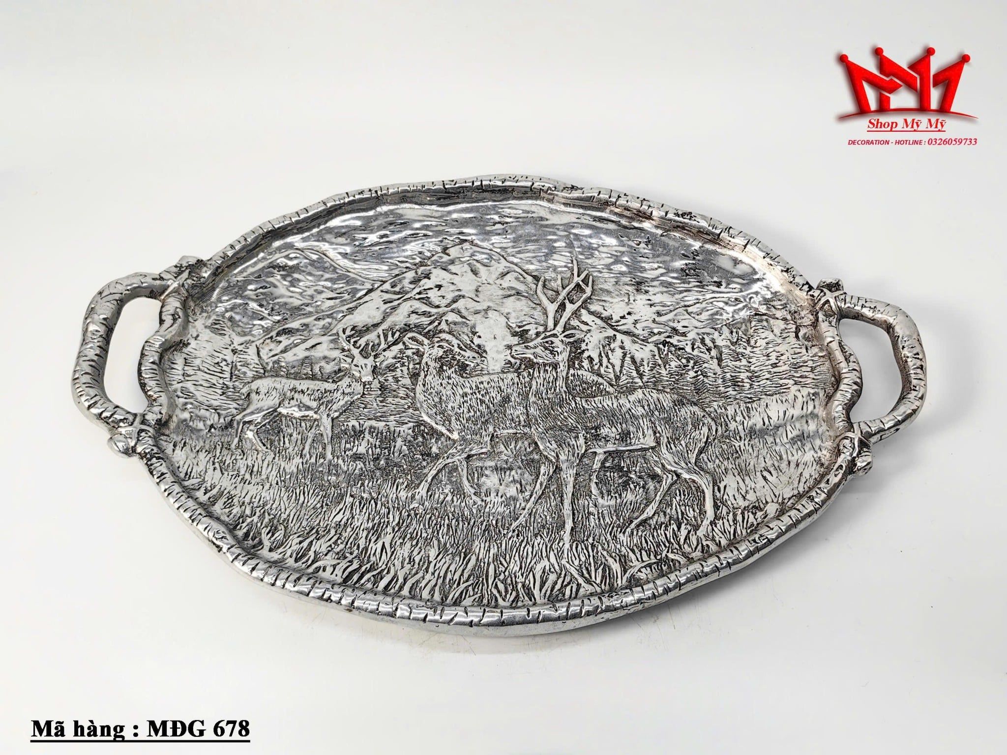 KHAY NHÔM NGHỆ THUẬT MĐG 678 – BỨC TRANH THIÊN NHIÊN SỐNG ĐỘNG